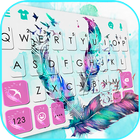 Tema de teclado Dreamy Feather ícone