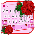 Dripping Red Rose Keyboard Theme