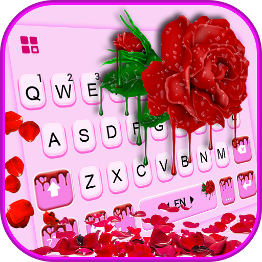 Dripping Red Rose Tema Tastier