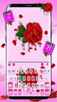 Dripping Red Rose poster