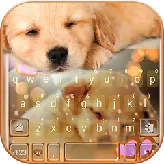 Dynamic Sleeping Puppy Keyboard Theme APK download