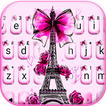 Eiffel Tower Pink Bow Keyboard icon