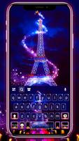 Fundo do Teclado Eiffel Tower  Cartaz