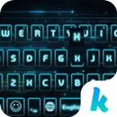 Electric Blue Keyboard Backgro APK