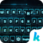 Electric Blue Keyboard Backgro আইকন