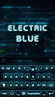 คีย์บอร์ดพื้นหลัง Electric Blu โปสเตอร์