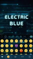 Electric Blue Keyboard Backgro اسکرین شاٹ 1