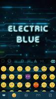 คีย์บอร์ดพื้นหลัง Electric Blu ภาพหน้าจอ 1