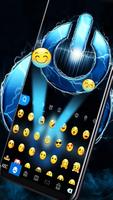 Tema Keyboard Electric Lightni imagem de tela 1