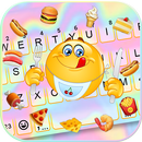 خلفية الكيبورد Emoji Food Part APK
