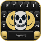 Hình nền bàn phím Emoji Skull biểu tượng
