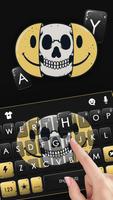Hình nền bàn phím Emoji Skull ảnh chụp màn hình 1