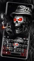 Tema Keyboard Evil Cool Skull Cartaz