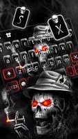 Tema Keyboard Evil Cool Skull imagem de tela 1