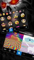 Tema Keyboard Evil Cool Skull imagem de tela 3