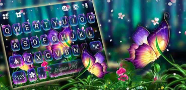 最新版、クールな Fantasy Butterfly のテーマキーボード