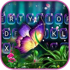 Fantasy Butterfly Keyboard Background