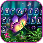 ikon Latar Belakang Keyboard Fantasy Butterfly