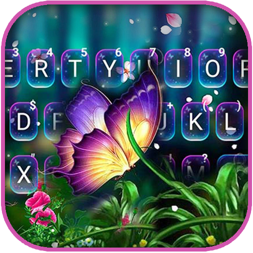 最新版、クールな Fantasy Butterfly のテーマキーボード