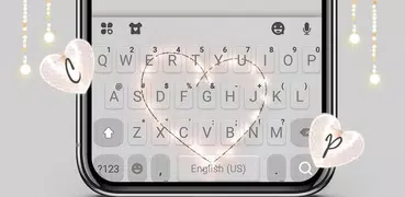 Fairy Lights Heart Teclado