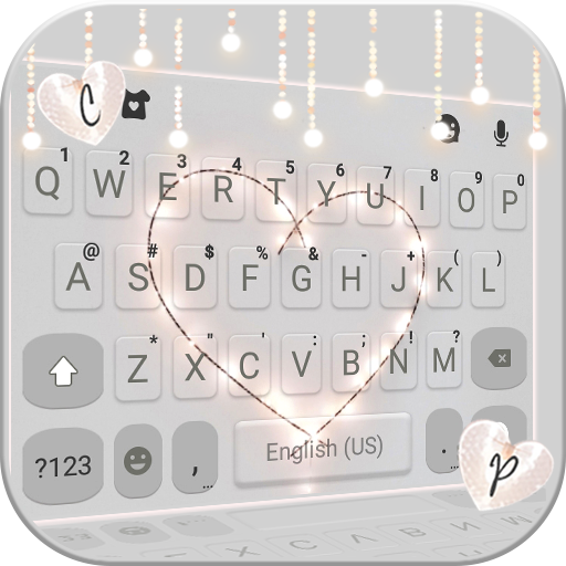 Fairy Lights Heart Teclado