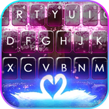 Fairy Swan Lake Keyboard Background