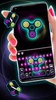 Hình nền bàn phím Neon Fidget  ảnh chụp màn hình 1