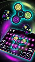Hình nền bàn phím Neon Fidget  ảnh chụp màn hình 2