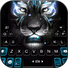 Fierce Neon Tiger Keyboard Bac APK download