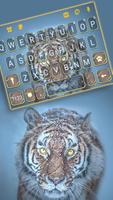 Fierce Snow Tiger Keyboard Bac poster