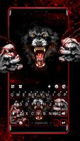 Thème de clavier Fierce Wolf C Affiche