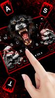 Tema Keyboard Fierce Wolf Claw imagem de tela 1