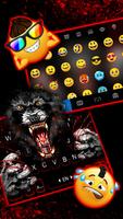 Tema Keyboard Fierce Wolf Claw imagem de tela 2