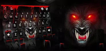 Tema Keyboard Fierce Wolf