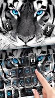 Tema Keyboard Fierce Tiger Eye imagem de tela 1