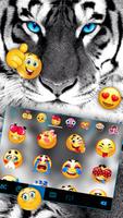 Tema Keyboard Fierce Tiger Eye imagem de tela 2