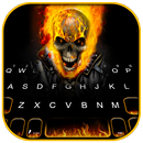 Fiery Ghost Skull Thème APK