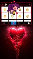 خلفية الكيبورد Fiery Red Heart تصوير الشاشة 3