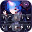 Fighting Anime Girl Klavye Ark APK
