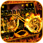 Fire Burning Motorcycle icon