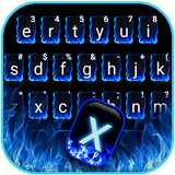 Teclado Fire Blue Neon ícone