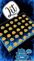 Teclado Fire Blue Neon imagem de tela 2