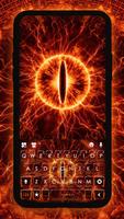 Fond de clavier Fire Evil Eye Affiche