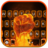 ثيم لوحة المفاتيح Fire Fist أيقونة