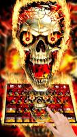 Fire Flaming Skull poster