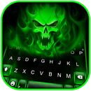 Thème de clavier Fire Green Sk APK