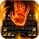 خلفية الكيبورد Fire Hand APK