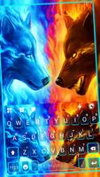 Cool Wolf Live Tastaturhinterg Plakat