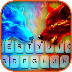 Fire Ice Wolf 主題鍵盤 APK 下載