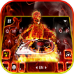 Fundo do Teclado Fire Skull DJ
